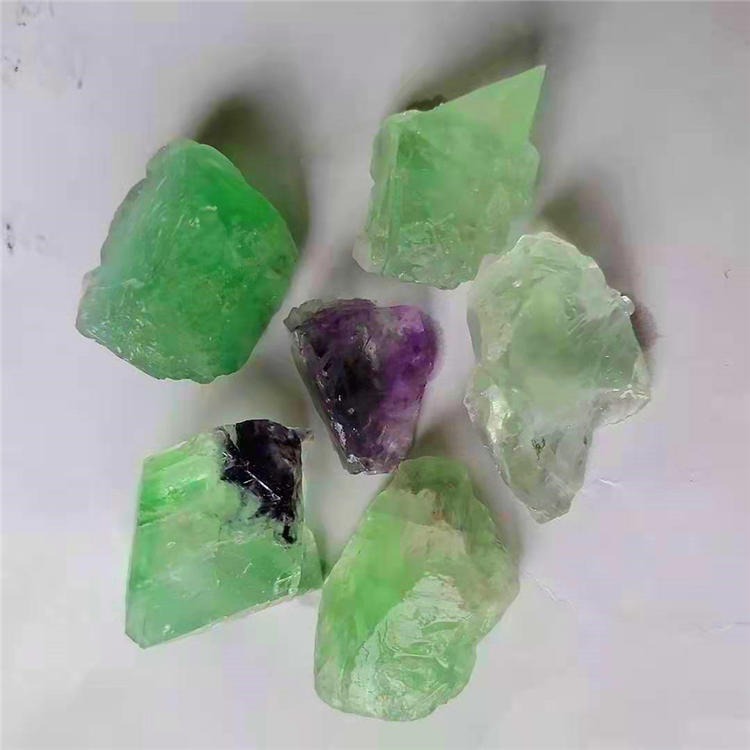 河北萤石厂 直销天然绿水晶 绿萤石  原料家居摆件  原石碎石