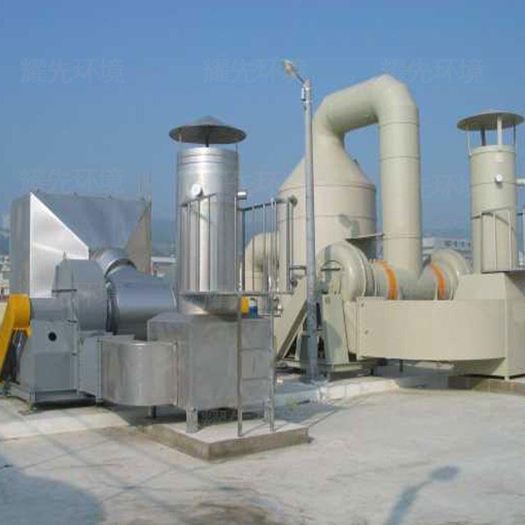 句容工业废气处理 兴化自动喷淋系统价格 海门一级喷淋塔 耀先