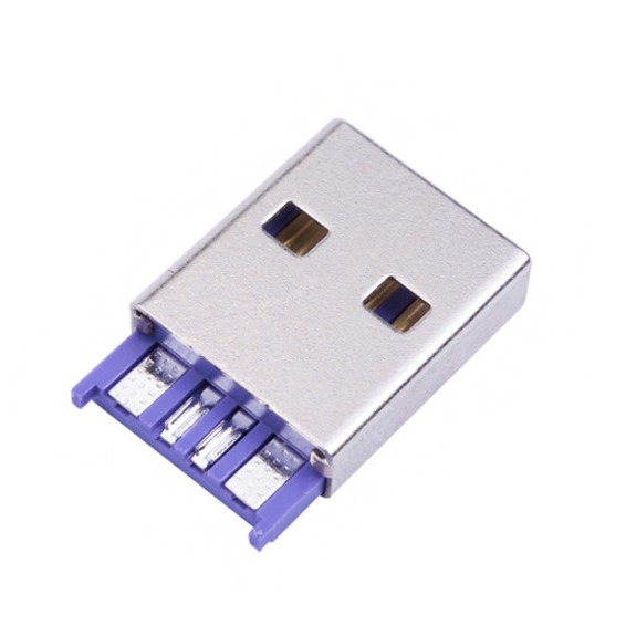 A公USB4.0公头 大电流充电焊线一体式闪充公头快充USB4.0插头