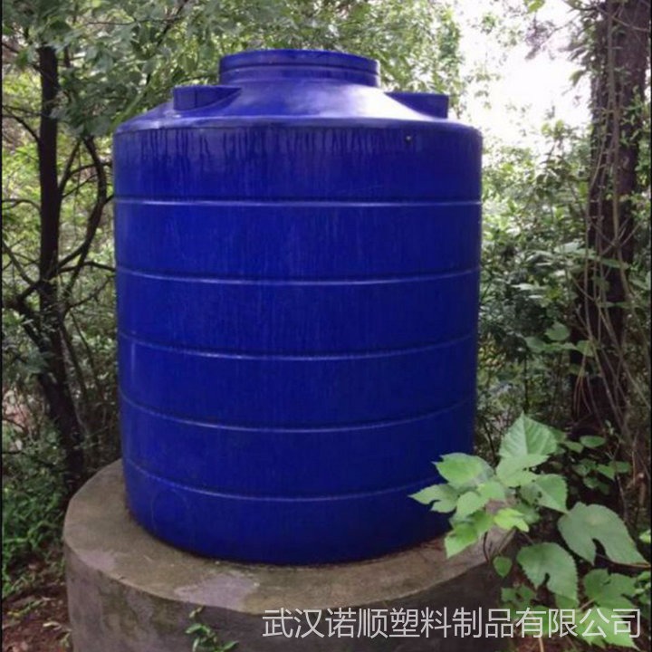 5吨塑料水箱 雨水收集罐 武汉诺顺5立方PE水塔塑胶储水罐图片