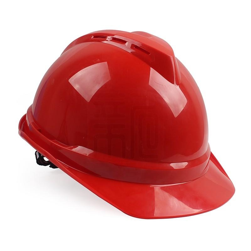 梅思安72515帽衬分离款V-Gard500PE豪华型安全帽红色带透气孔帽壳超爱戴帽衬针织布