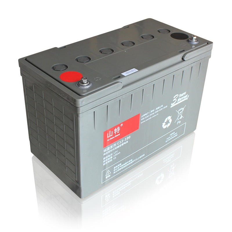 新疆山特电池C12-100 12V100AH山特城堡蓄电池医疗设备UPS电源专用