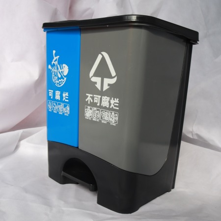 常州锦尚来45L分类垃圾桶厂家供应 多色现货可根据客户要求印字