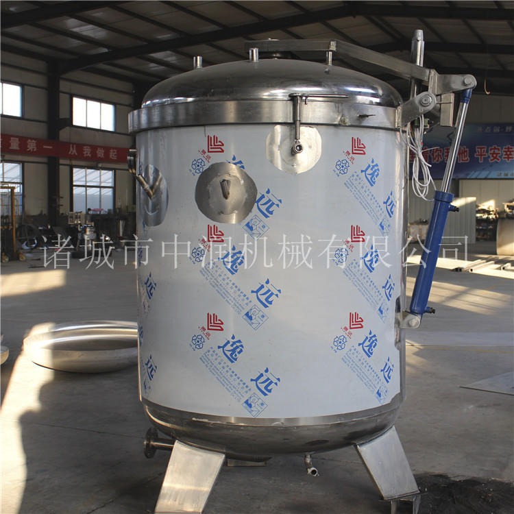 中润 针织布立式高压蒸锅zr-200L大型全自动高压蒸煮锅图片