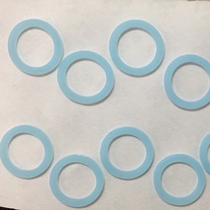 厂家供应硅胶背胶密封圈，硅胶密封圈，蓝色硅胶圈，黑色硅胶圈，透明硅胶圈