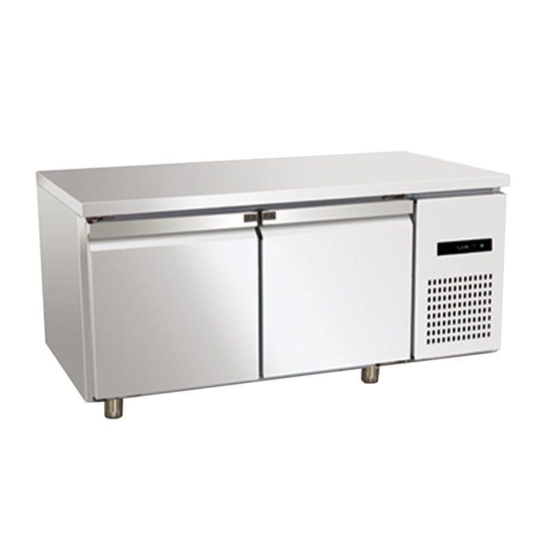 食堂厨房工程设计 双门 冷藏冷冻 工作台 冷柜 TG-1260-U-2  整体厨房 厨房装修工程报价 厨房工程设计厂家图片