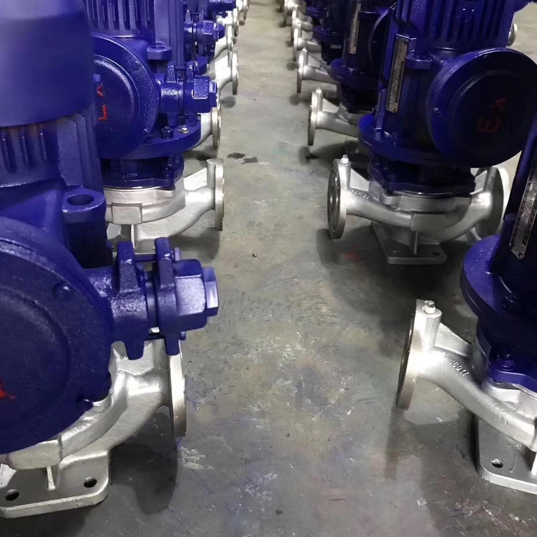 蓝升泵业ISG立式管道离心泵 单级单吸立式离心泵 不锈钢管道离心泵 ISG40-200B立式离心泵