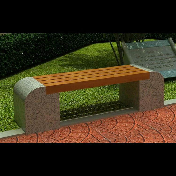 公园庭院石桌石凳 大理石长条石椅子 曲阳石雕花岗岩石凳子 天然石材坐凳 公园石桌石凳摆件图片