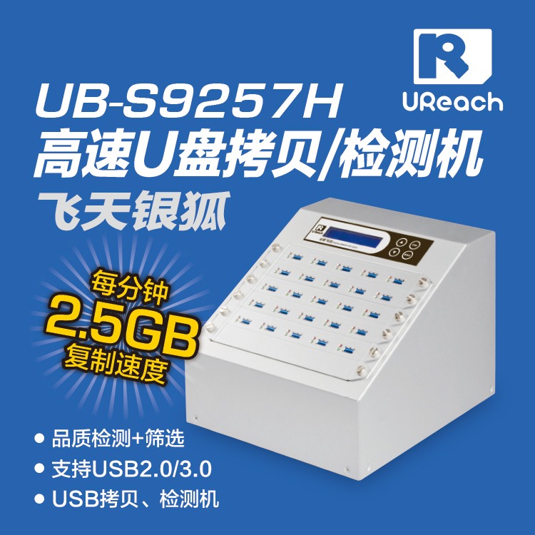 高速U盘拷贝机 USB3.0拷贝机 台湾佑华UB-S9257H 1拖24高速U盘对拷机 脱机图片