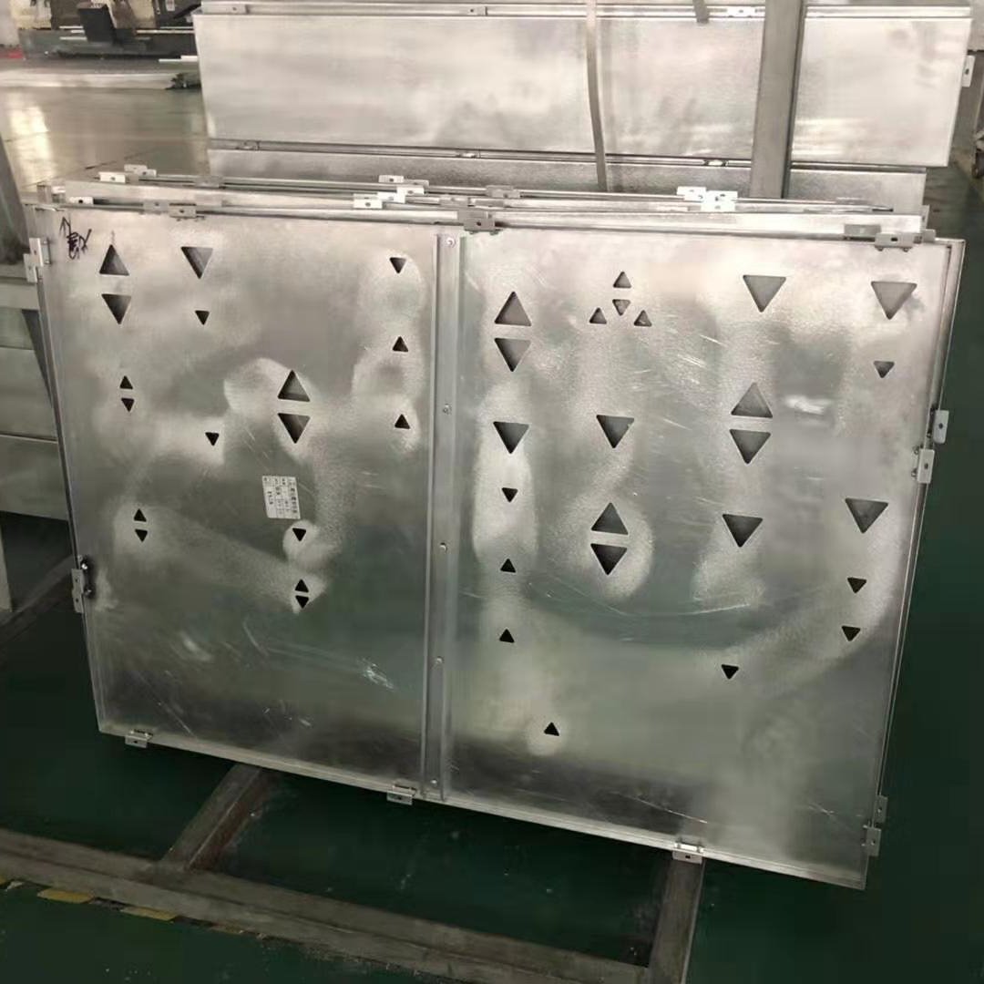 ​探鱼门头艺术镂空雕刻透光铝单板装饰  背景墙新颖造型铝单板定制