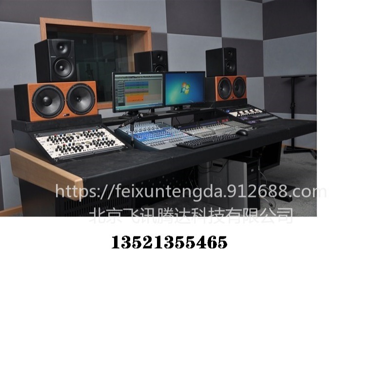 飞讯腾达专业调音工作台，音频控制台，编曲桌，耳放支架，机柜，录音桌，外型美观、典雅、TD-YPZ12图片