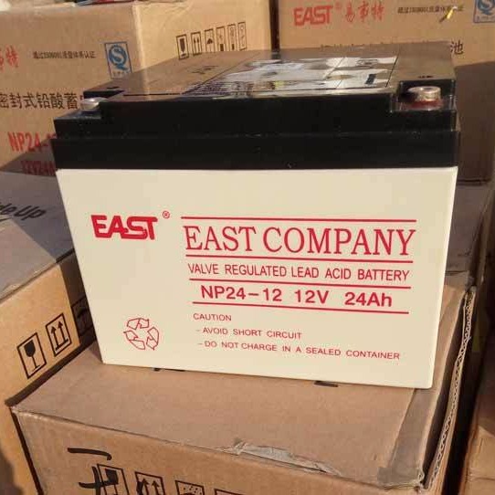 EAST易事特蓄电池NP24-12 免维护铅酸蓄电池 易事特12V24AH 现货 质保一年
