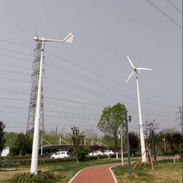 水平轴小型永磁风力发电机 1kw48v家用风光互补系统 风力发电机全套系统