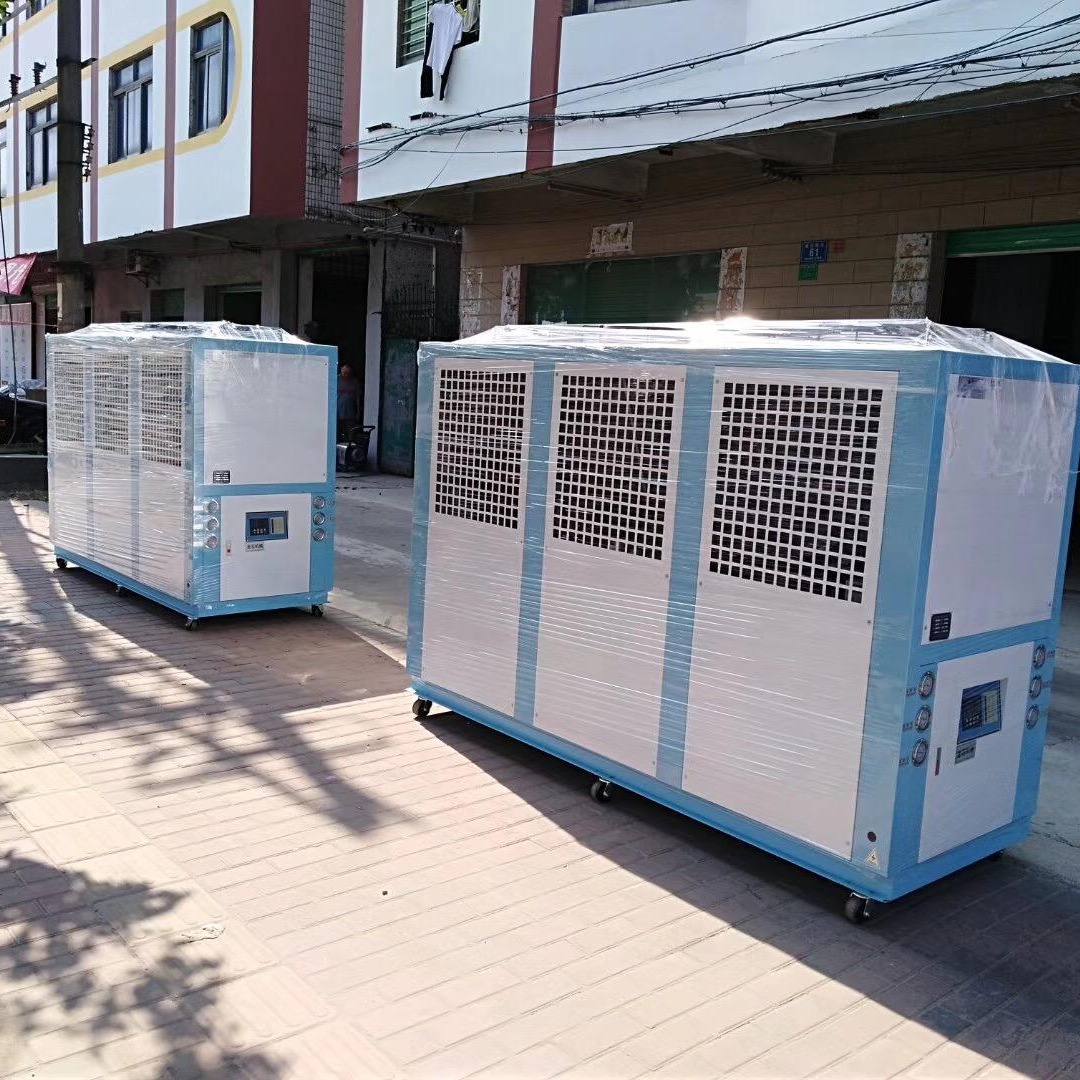 佛山厂家直销电镀化工冷水机 DHT-20HP塑胶造粒风冷式冷水机 反应釜冷冰机