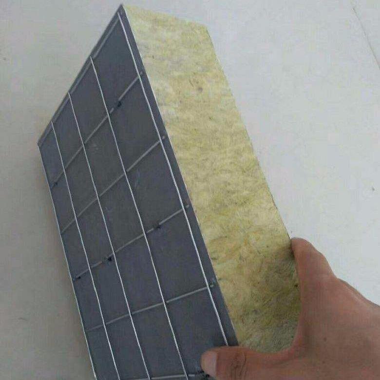 10公分岩棉复合板 高密度外墙保温水泥复合岩棉板 国标憎水岩棉插丝板 巨拓