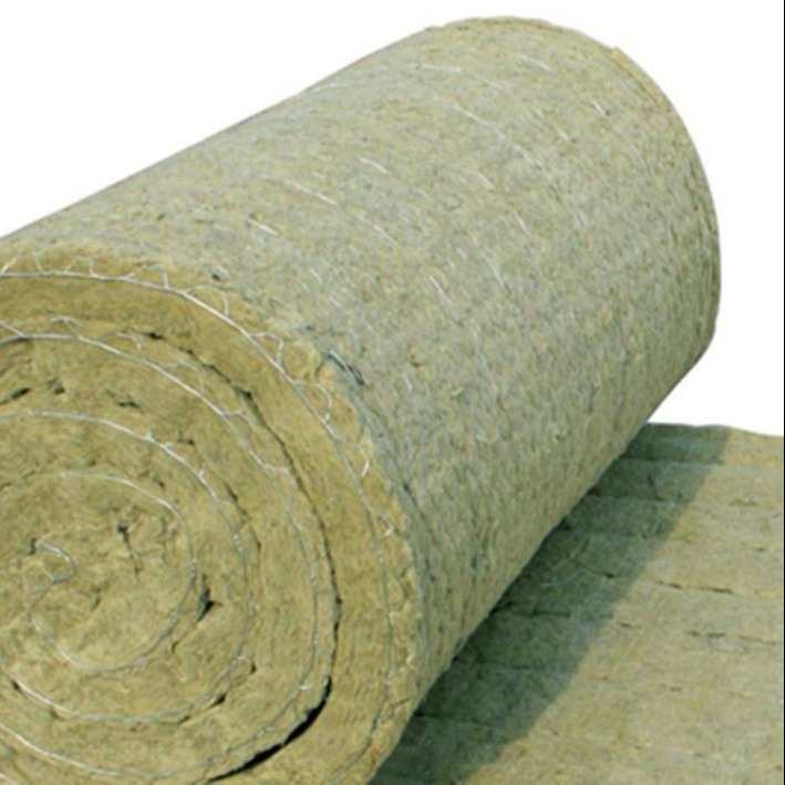 岩棉卷毡 设备保温岩棉毡 竖丝硬质憎水岩棉毡 岩棉保温毯图片