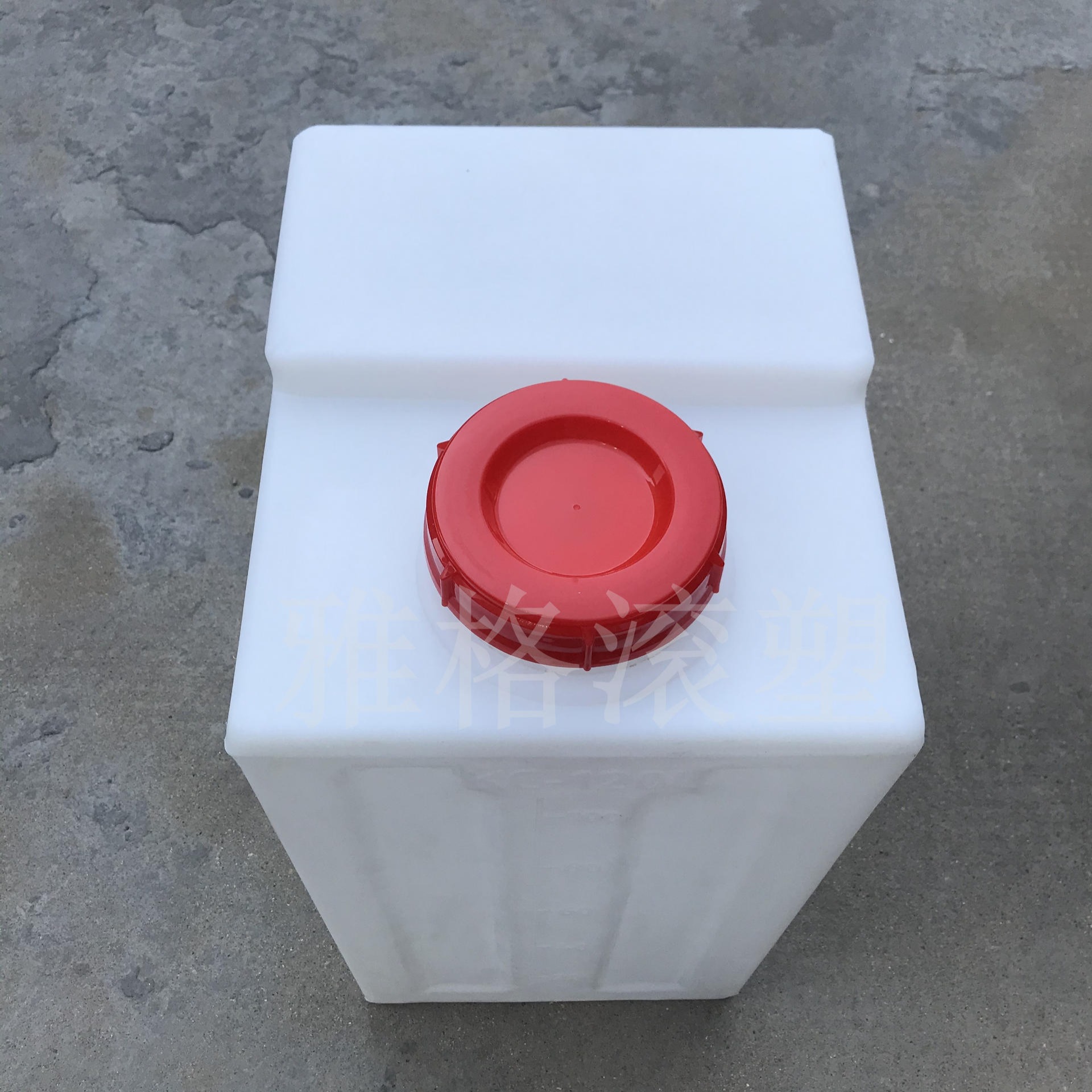 80升方形pe加药桶 滚塑溶药箱 雅格牌耐腐蚀化工药水桶