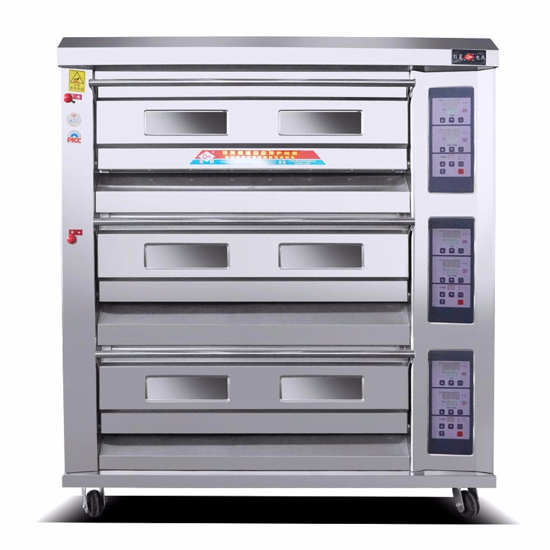 红菱燃气烤箱  郑州燃气烤箱   红菱单层燃气烤箱  双层燃气烤箱图片