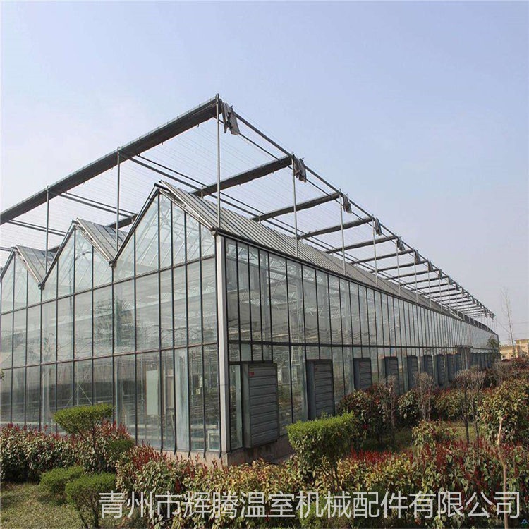 大棚建设工程 江苏辉腾公司 尖顶温室大棚图片