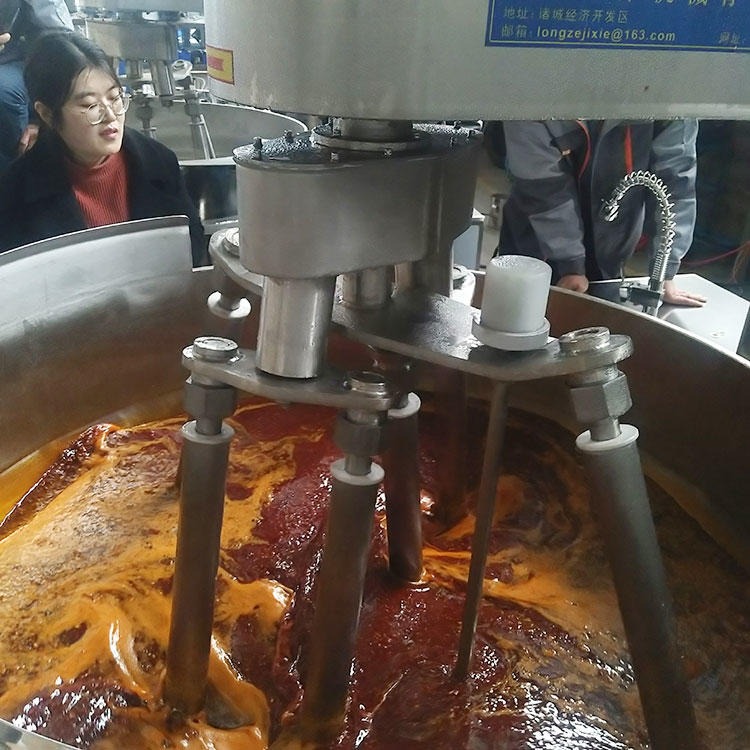 香菇酱生产设备 电磁火锅料酱料行星炒锅 自动不锈钢炒料机 火锅底料炒锅