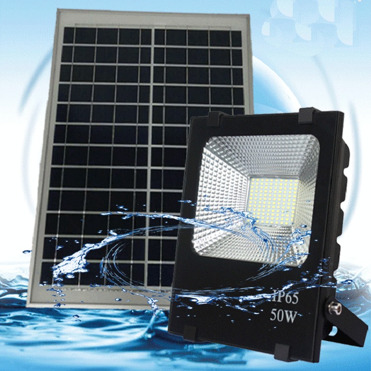 厂家批发 50w 100w 太阳能遥控投光灯 太阳能路灯 太阳能投光灯图片