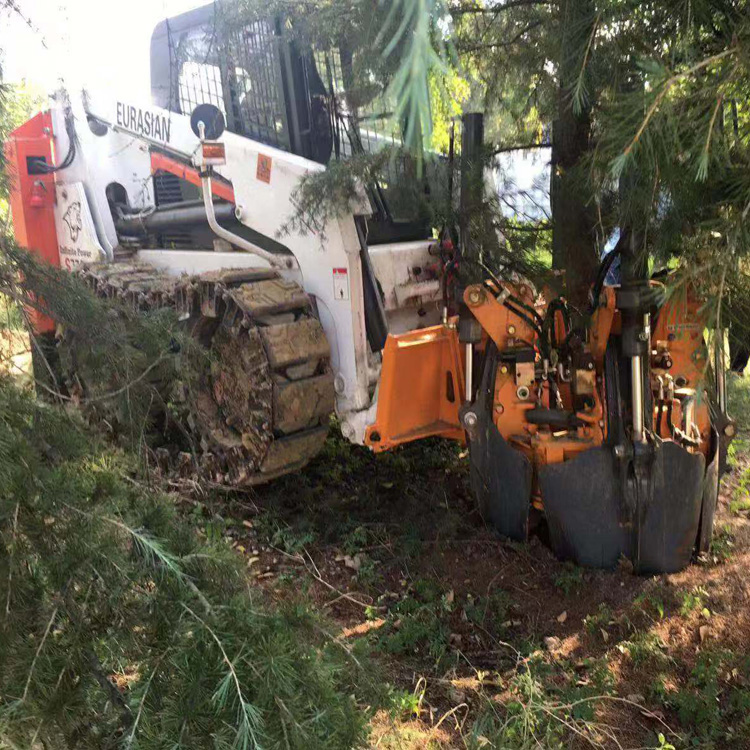 绿化工程机械挖树机   小型挖树移树机   链条式挖树机   浣熊