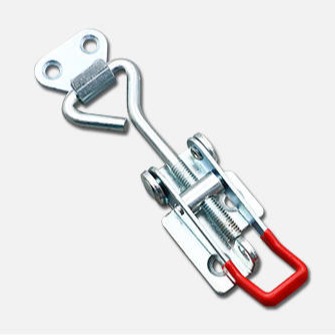 HOUNA华纳 铁镀锌夹具 可调节锁扣 带锁孔搭扣 锁夹 箱扣 锁芯