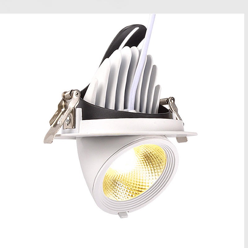 象鼻灯  LED射灯  店铺商用嵌入式COB展厅豆胆灯  展厅35W天花灯