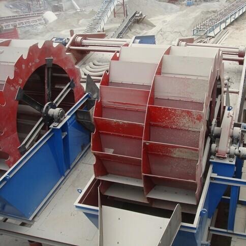直销大型叶轮洗砂机 水轮式洗砂机生产线 砂场轮斗洗泥设备