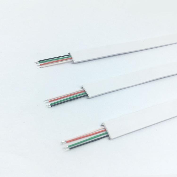 亿俊电业2芯 4芯扁平漆包线 内含铁丝钢丝扁线PVC外被扁线电子线 特别定制