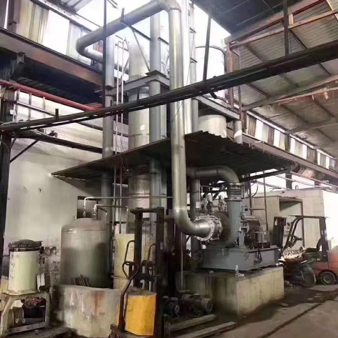 回收二手MVR蒸发器一套  12吨降膜蒸发器 内外316L材质    不锈钢蒸发器  四效降膜蒸发器