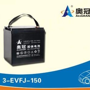 奥冠蓄电池3-EVFJ-150 6V150AH电动汽车专用电瓶 奥冠蓄电池6V150AH图片