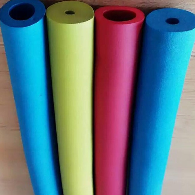 彩色橡塑管  蓝色橡塑保温管壳  闭孔橡塑海绵管