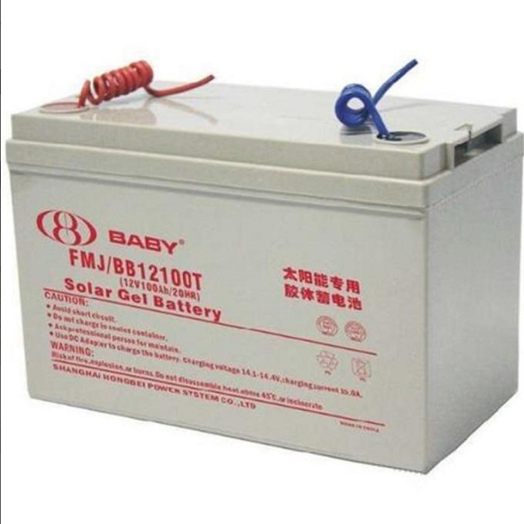BATA蓄电池FMJ/BB12100T 12V100AH 路灯电池 太阳能专用 胶体蓄电池