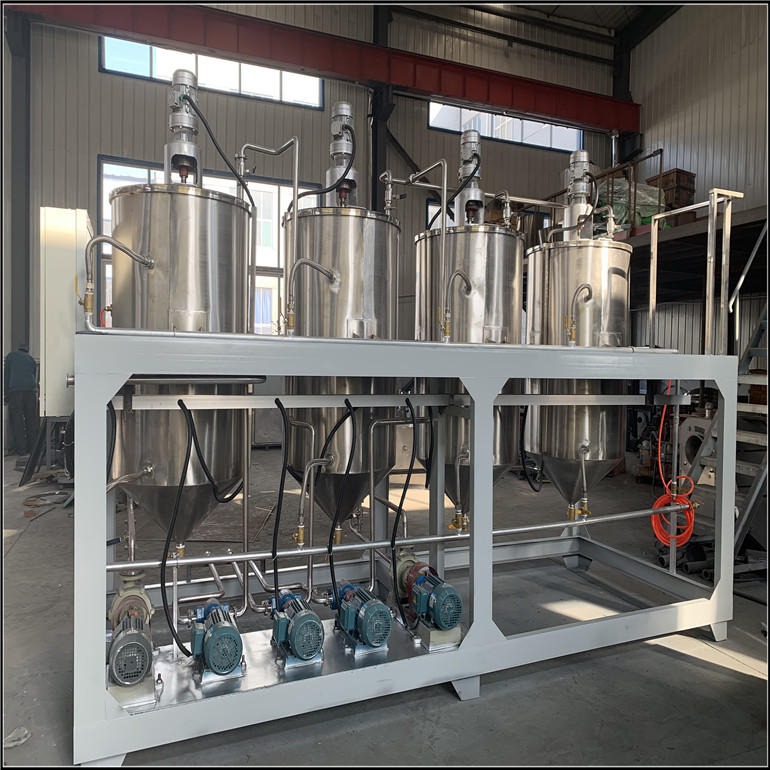 油茶籽油精炼设备 小型豆油精炼机 植物油精炼设备生产厂家