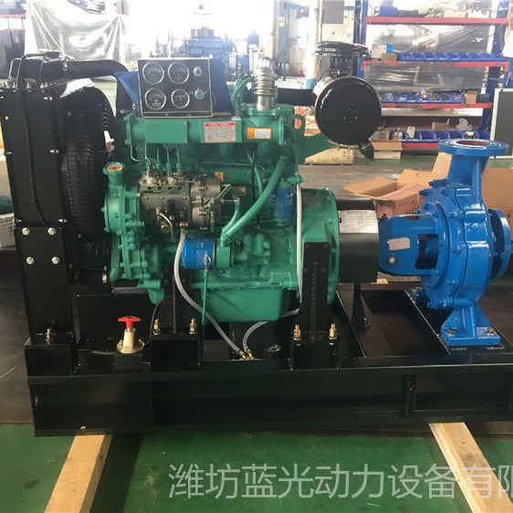 蓝光高扬程多级泵混流泵 柴油机动力55KW柴油机水泵图片