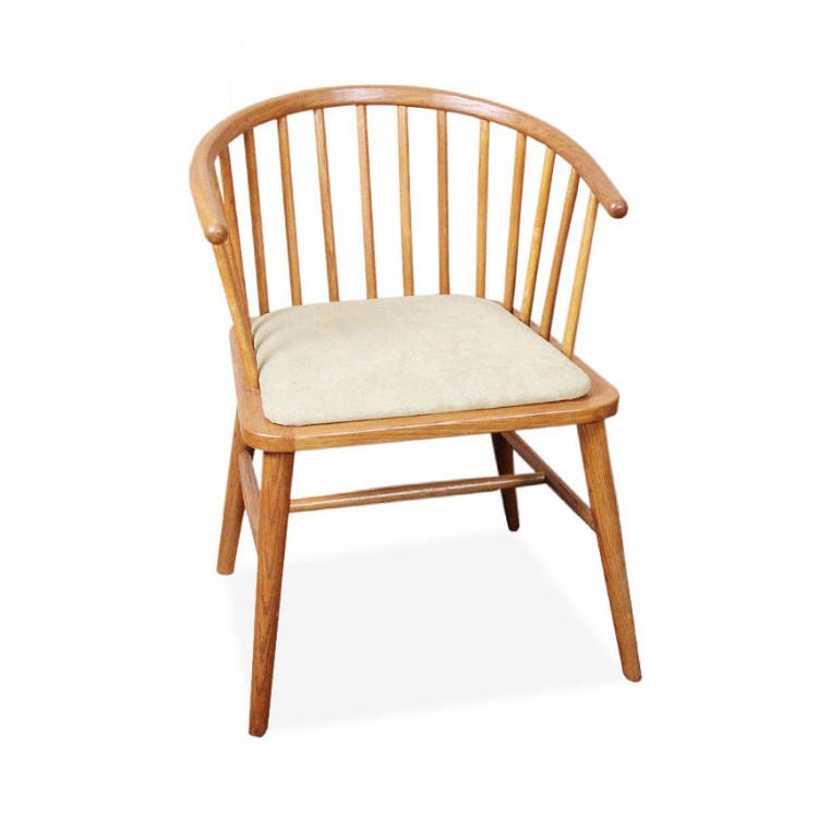 众美德北欧实木餐椅定做 咖啡椅 西餐厅水曲柳实木温莎椅厂家批发