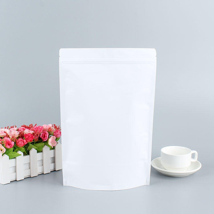 厂家直销定制纸塑纸铝复合可自然降解袋食品包装自立牛皮纸袋定制图片
