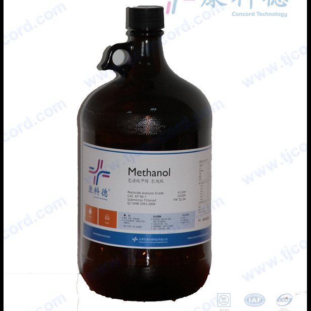 4L色谱纯农残级甲醇  甲醇 CAS67-56-1HPLC级甲醇  高纯试剂 厂家直销 国产试剂 康科德