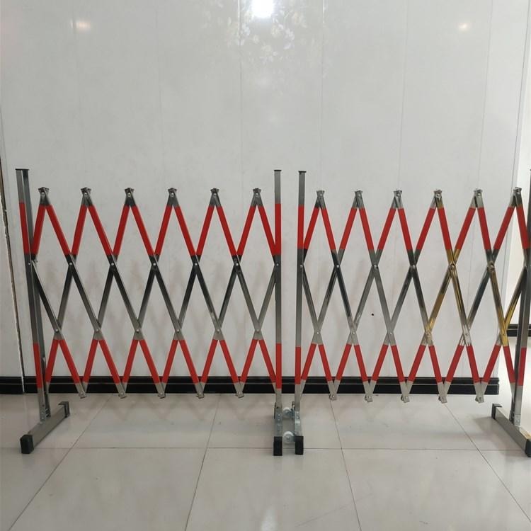 施工护栏工程伸缩围栏 不锈钢伸缩式安全护栏WL 英威折叠围栏订做