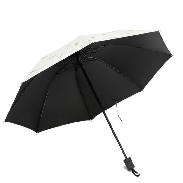 方格伞小清新格子学生加粗雨伞男女折叠晴雨伞黑胶防紫外线太阳伞  logo免费设计