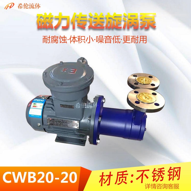 CWB20-20磁力传动泵 高扬程磁力泵 上海希伦 包邮图片