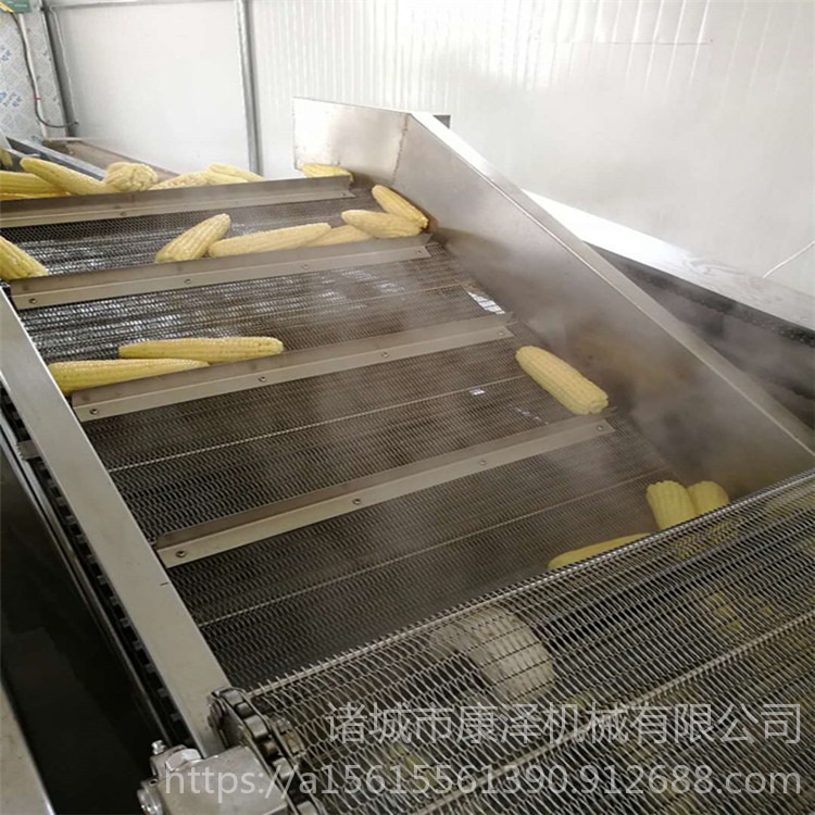 现货康泽SZ5000型速冻甜玉米加工成套设备 玉米蒸煮机 玉米漂烫机