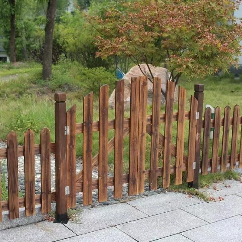 公园木护栏 实木插地围栏 绿化围栏 别墅木质护栏 佳星