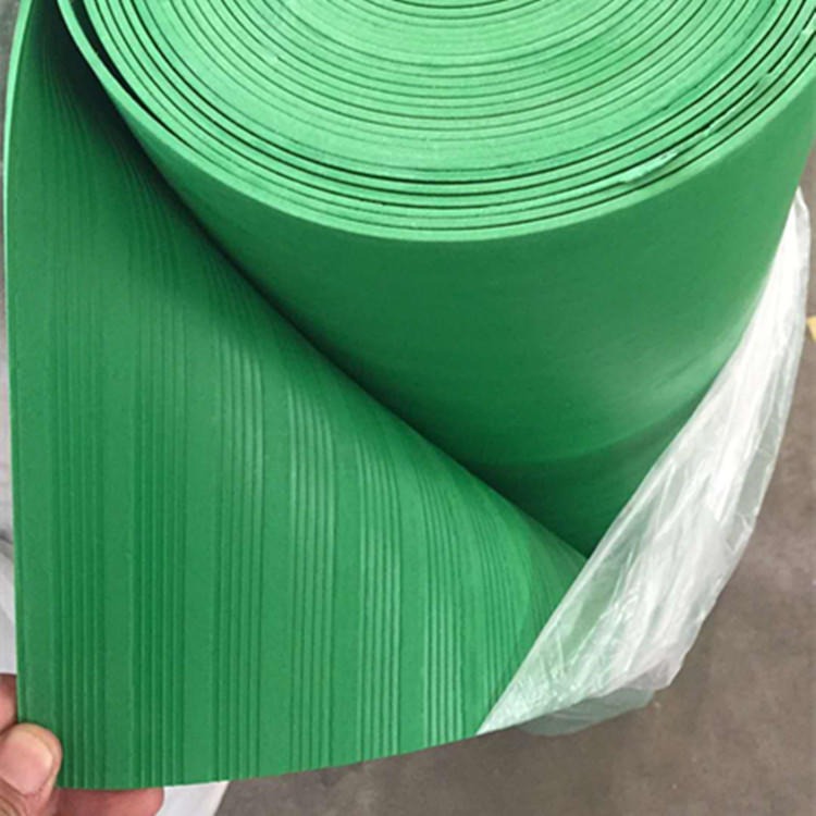 绝缘地胶智科生产厂家 防护防滑绝缘胶板 条纹绿色绝缘胶板厂家批发图片