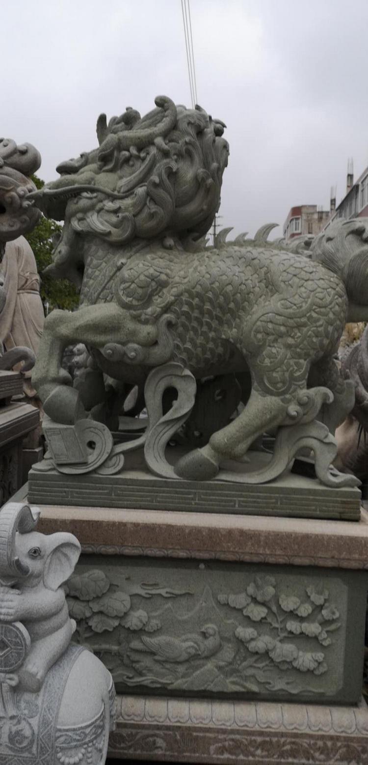 惠安石雕厂 长期制作不同造型麒麟 中大型石麒麟雕刻示例图11