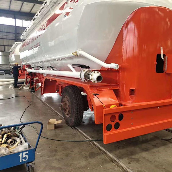 供应60立方面粉运输专用车 散面粉运输车 铝合金面粉运输车图片