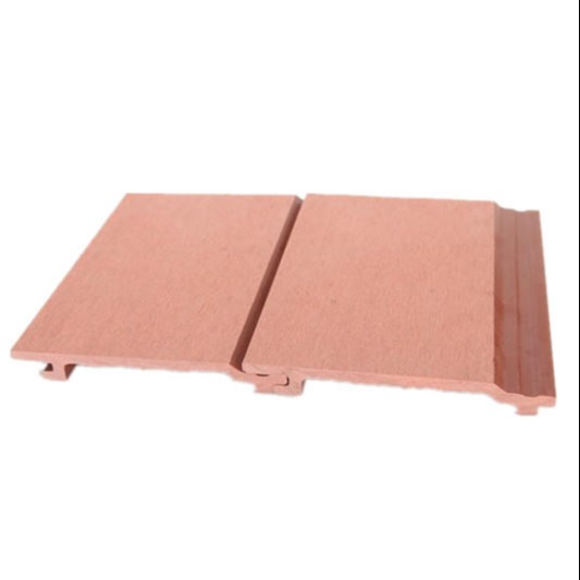 红木色防水防腐户外木塑墙板工厂直销塑木地板塑木房屋板
