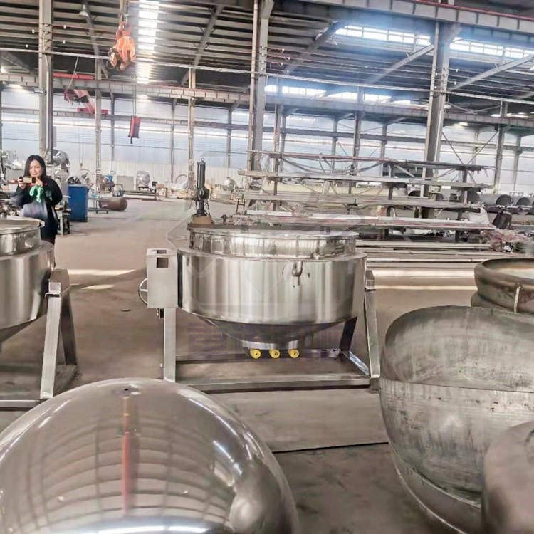 煮大虾夹层锅 蒸汽夹层锅 生产厂家 400型重诺