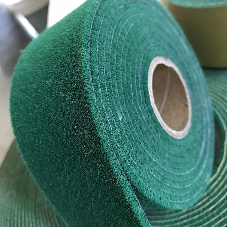 上海洛汐传动绒布包棍带 绿色绒布色绒布